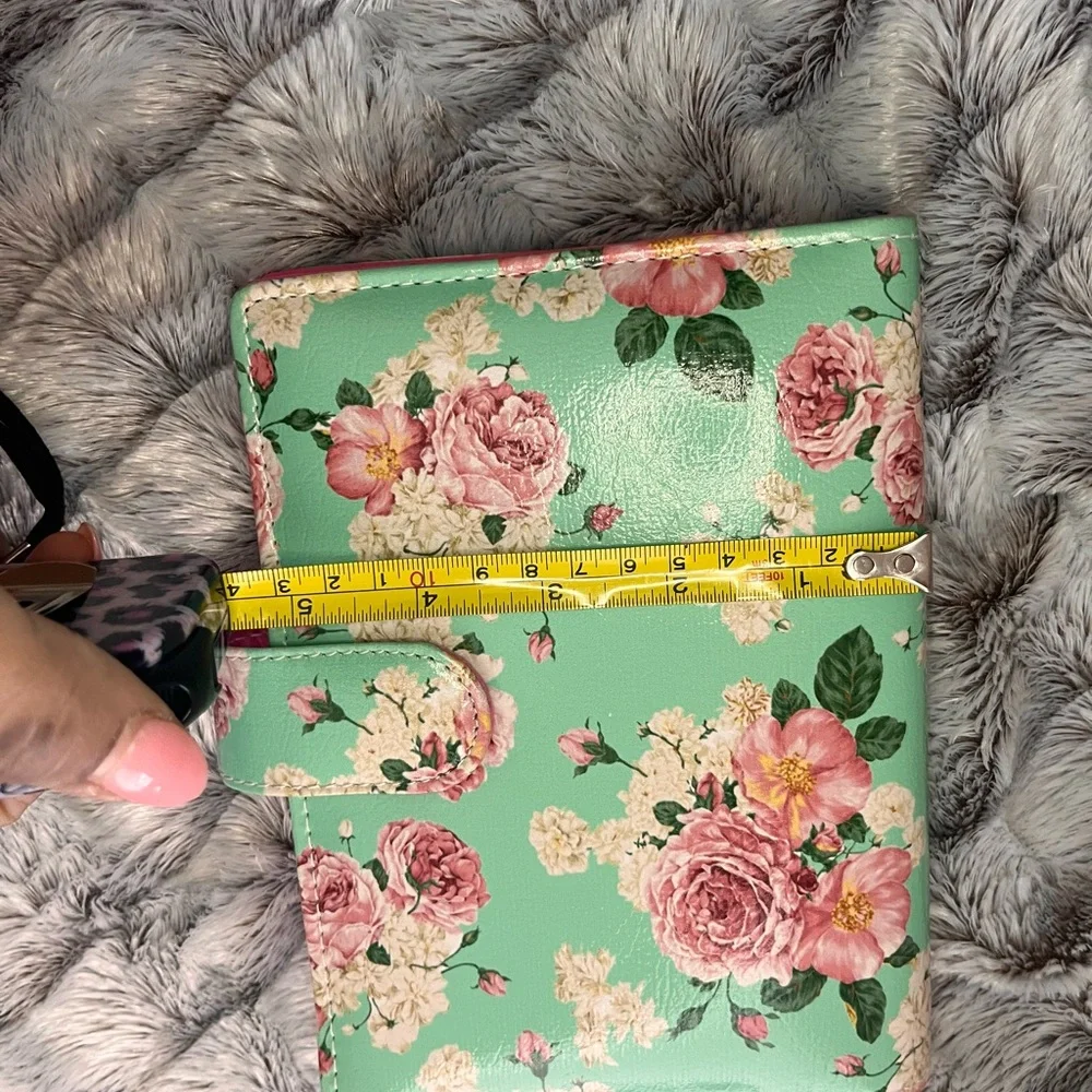 Floral Mint Green Wallet